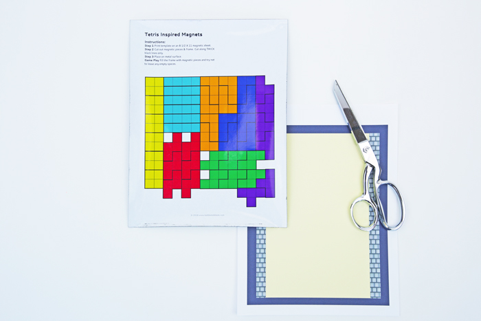 Tetrific- Printable Tetris Puzzle For Kids. A geometry game your kids will love!
