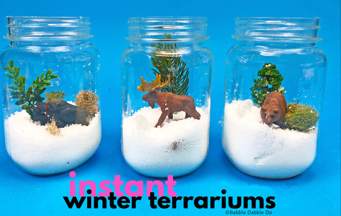 How To Make An "Instant" Winter Terrarium For Kids
