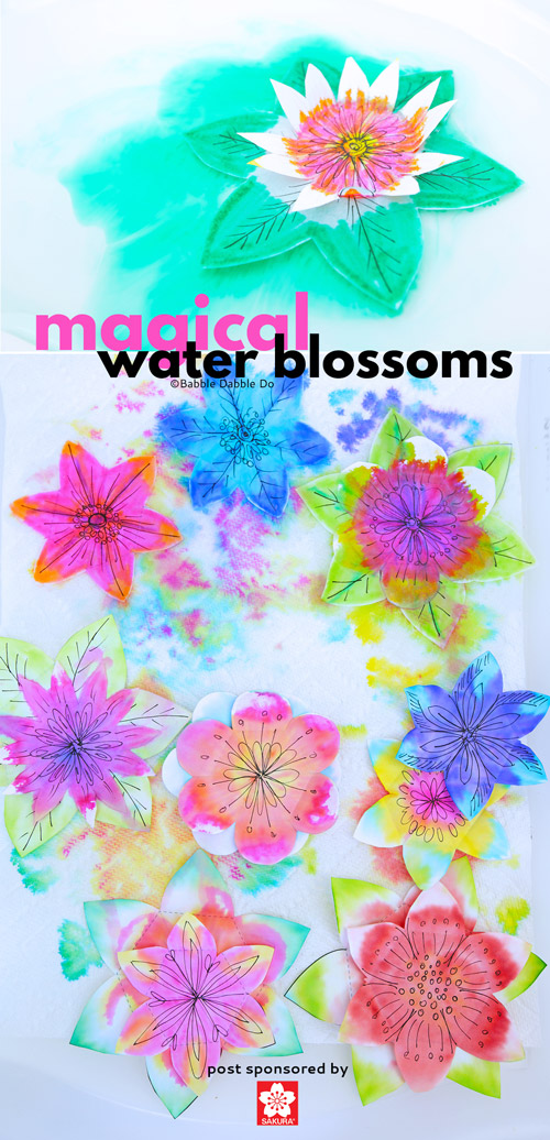 This artful paper flower for kids to make is magical….and scientific! Explore absorption, diffusion and kirigami in this STEAM project.