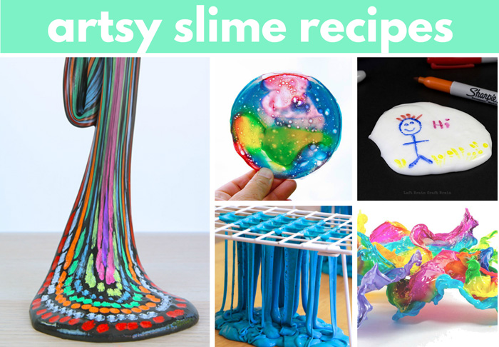 Slime recipes for kids with an art twist!