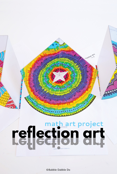 Reflection art is an incredible hands-on lesson in math, art, and science! A great STEAM activity for kids of all ages.