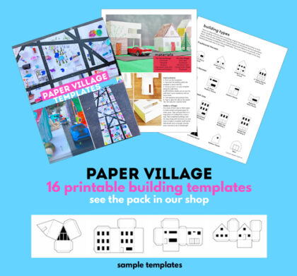 How to Make a Paper Neighborhood Block - Babble Dabble Do