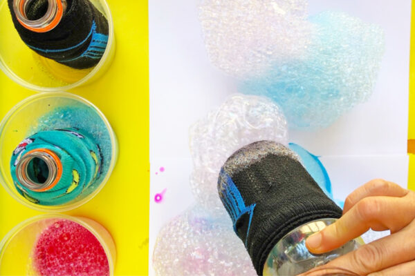 How To Make Colorful Art With Bubble Painting - Babble Dabble Do