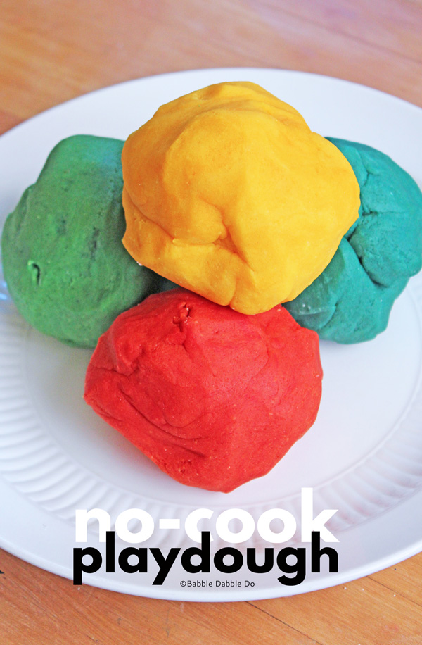 Learn how to make no-cook playdough, a classic play recipe for kids of all ages.