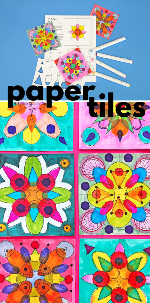 Paper-Tiles-BABBLE-DABBLE-DO-PIN1A - Babble Dabble Do