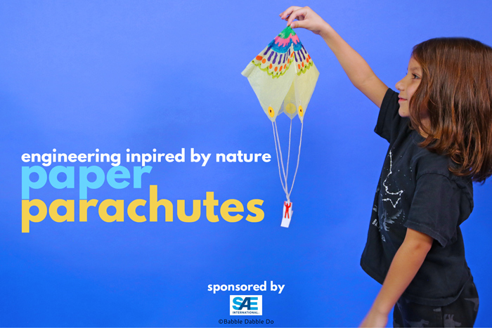 In this fun and easy engineering project, kids design a paper parachute based on nature! 