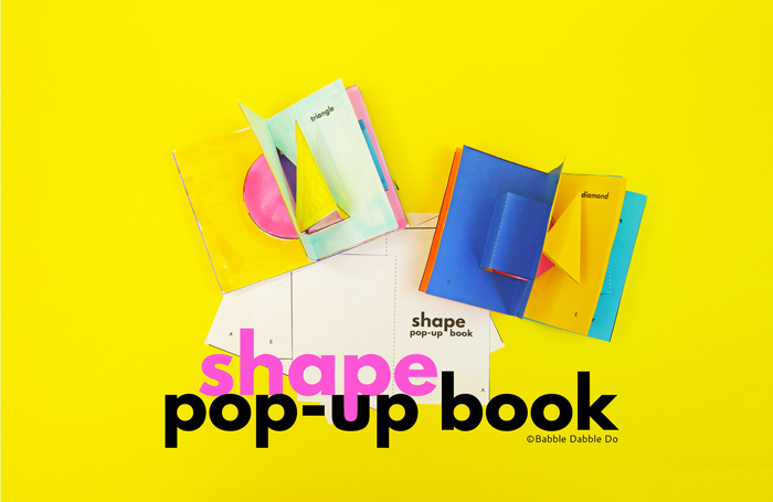 Make a simple shape pop-up book to help kids learn basic geometric shapes. This is a fun way to incorporate maker and math skills into a clever pop-up book!