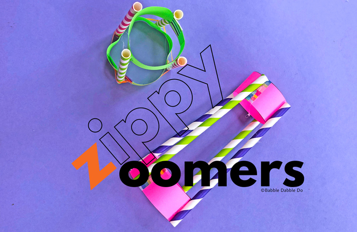 Easy DIY Flying Toy idea: Make Zippy Zoomers and watch them fly!