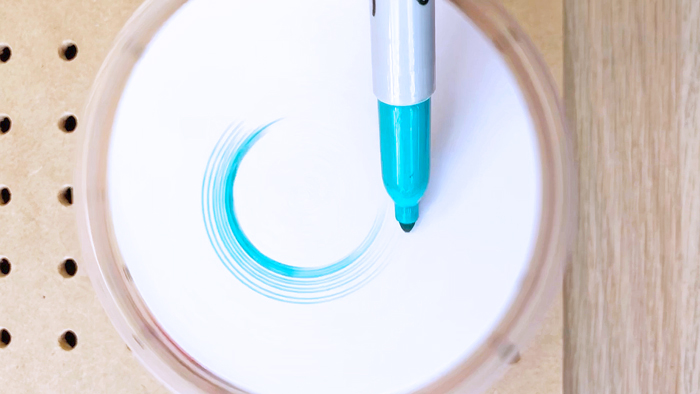 DIY Spin Art Machine with a Salad Spinner - DIY Candy