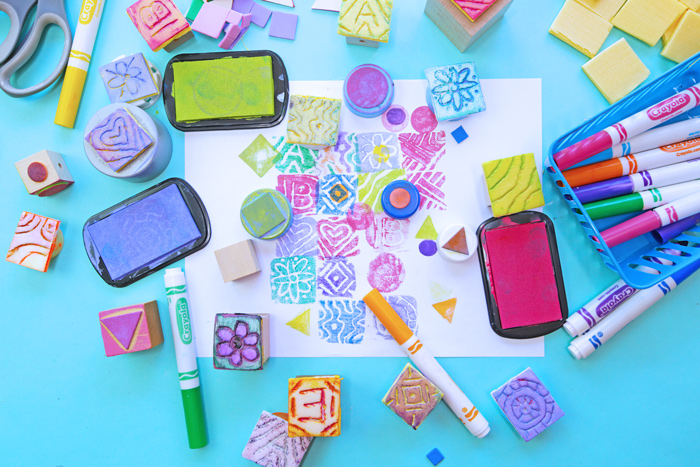Fun and Easy DIY Large Letter Stamps for Kids