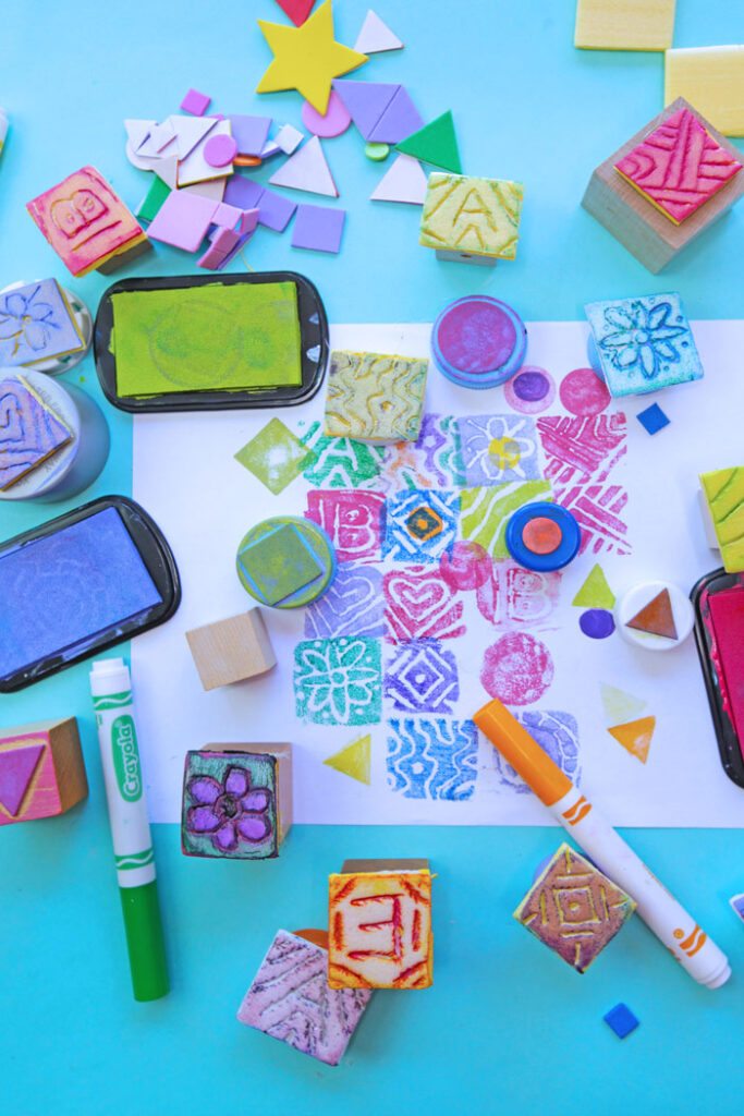 10+ Ways to Make Your Own Stamp Set (Open-Ended Stamps for Kids)