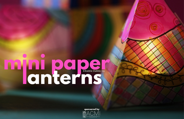 Colorful, Mini Paper Lanterns for Kids to Make and Share