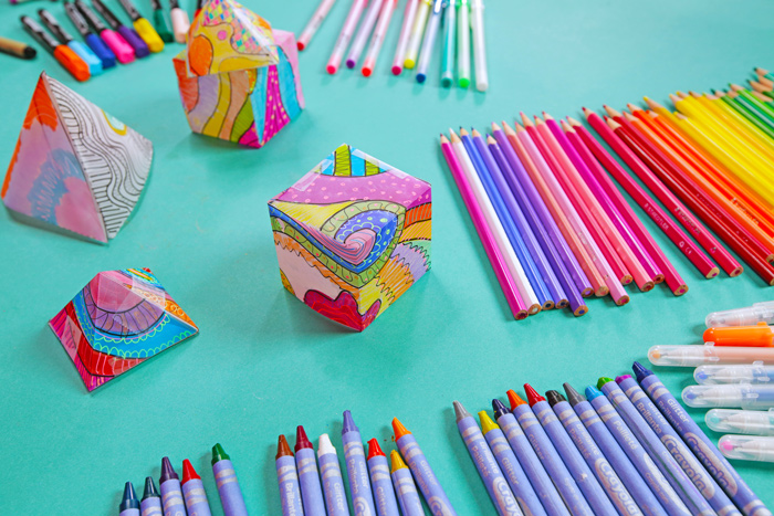 Let's create colorful mini paper lanterns using vellum and a variety of art supplies. Use them as party decorations!