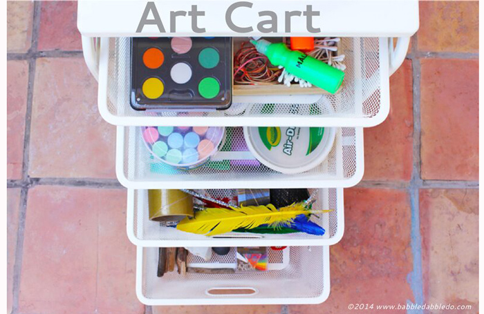 How to make an indoor/outdoor art cart